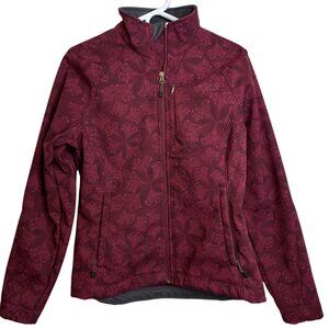 The North Face Apex Bionic Jacket |  Women's Size M Burgundy Floral Coat